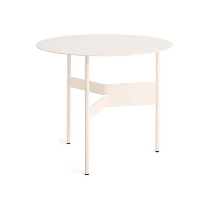 Shim - Table d'Appoint, Ø 54 cm, eggshell de Hay