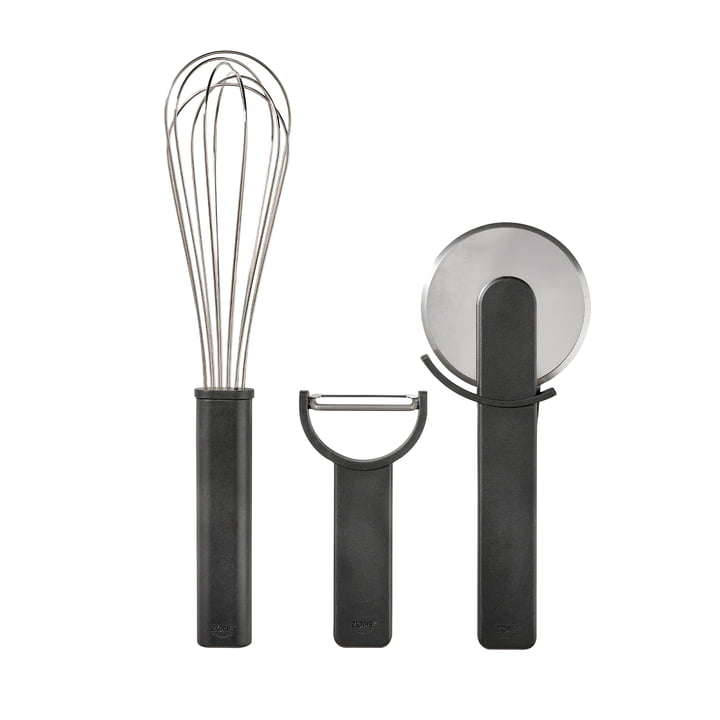 Set d'ustensiles de cuisine, noir, (set de 3) de Zone Denmark