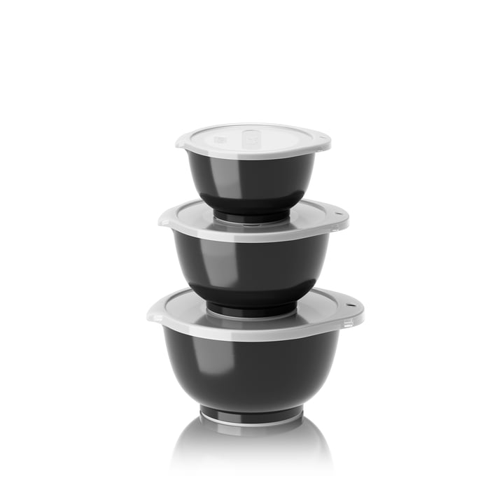 Rosti - Margrethe Set de mini bols, 0,25 - 0,75 L, noir carbone (set de 6)