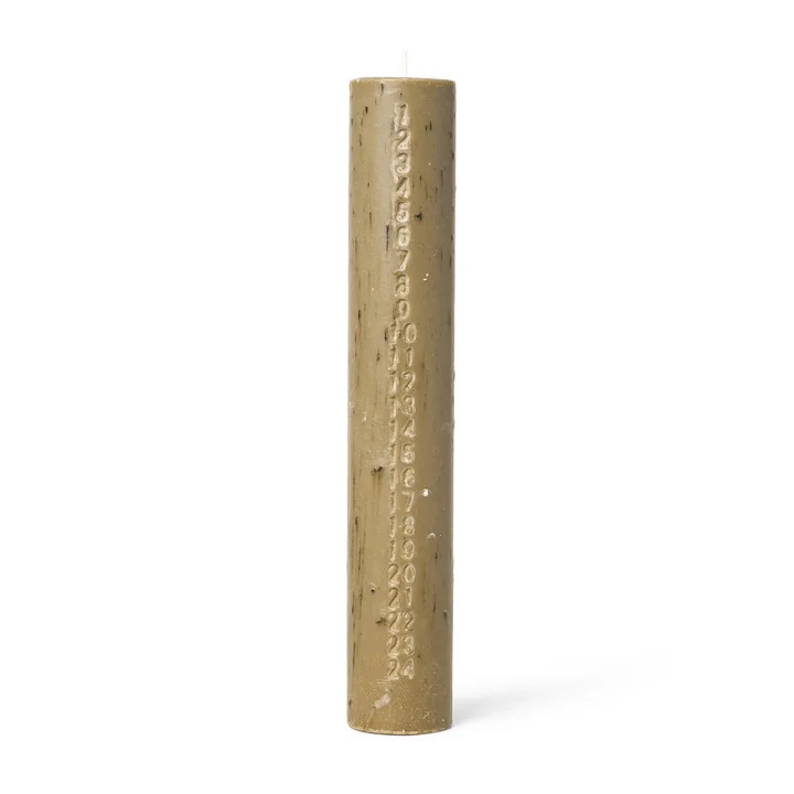 Mura Bougie de l'Avent, H 25 cm, brun cendré de Ferm Living