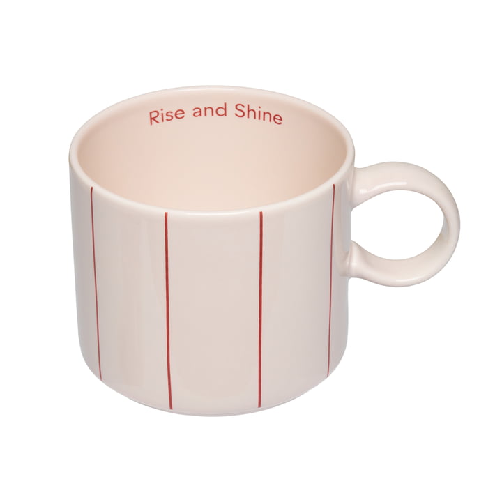 Pyjama Jumbo Gobelet avec anse, 400 ml, rouge de Design Letters