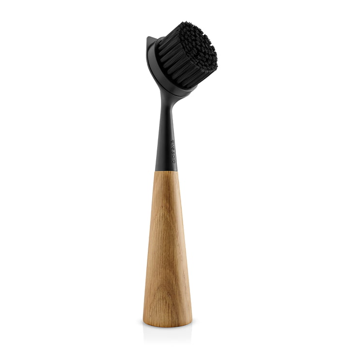 Brosse à vaisselle en nylon avec tête de brosse interchangeable Chêne, noir de Eva Solo