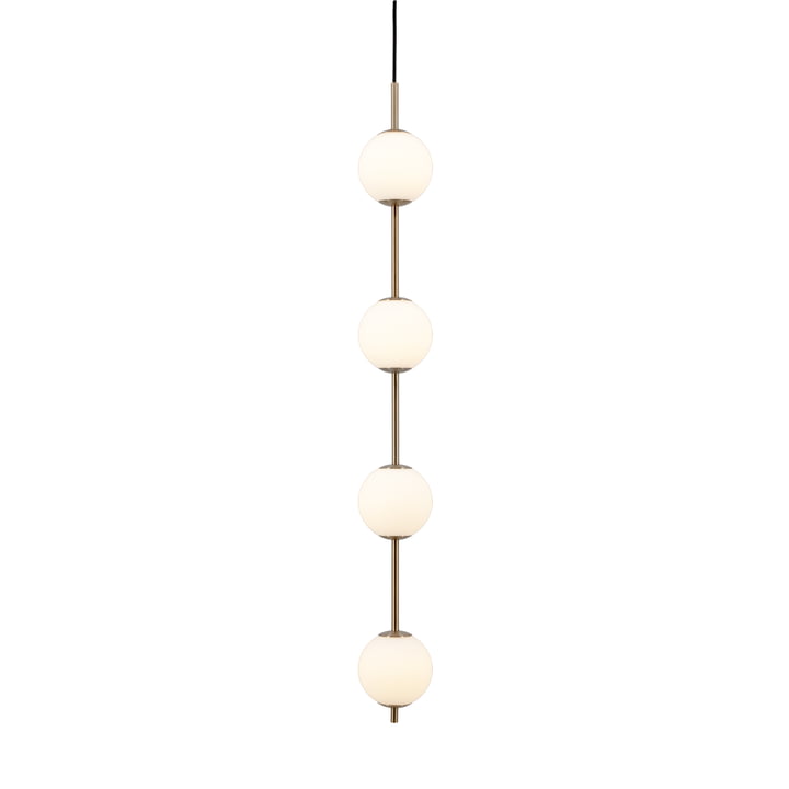 Audrey 4 et 3 LED Suspension, verre opalin de Umage