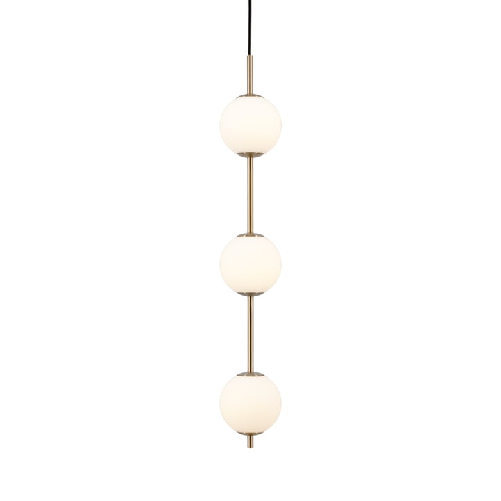 Audrey 3 LED Suspension, verre opalin de Umage