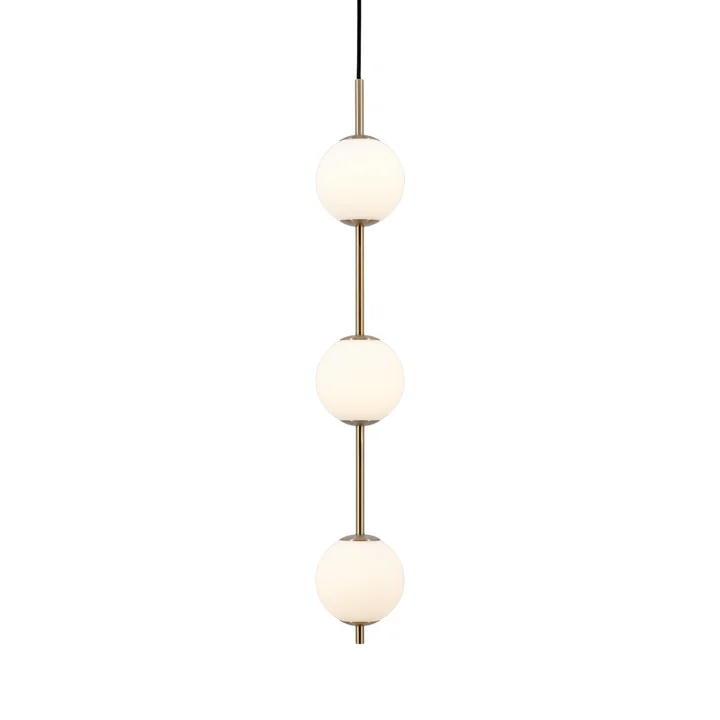 Audrey 3 LED Suspension, verre opalin de Umage