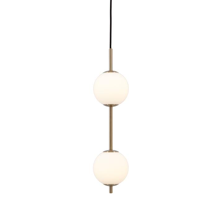 Audrey 2 LED Suspension, verre opalin de Umage