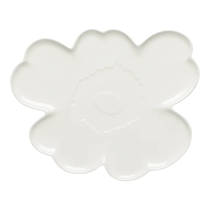 Marimekko - Unikko Assiette, Ø 32 cm, blanc ( 60th Anniversary Collection )