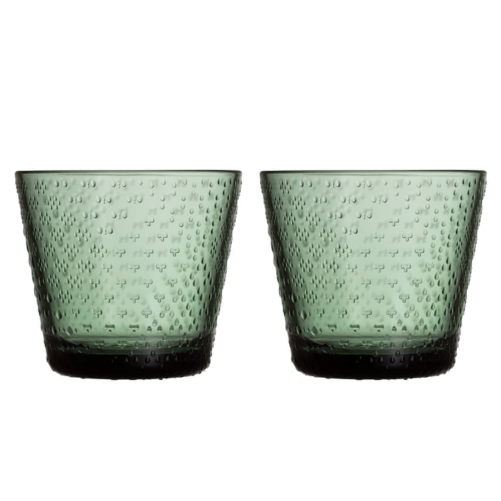 Iittala - Tundra Verre à boire 29 cl, vert sapin (set de 2)