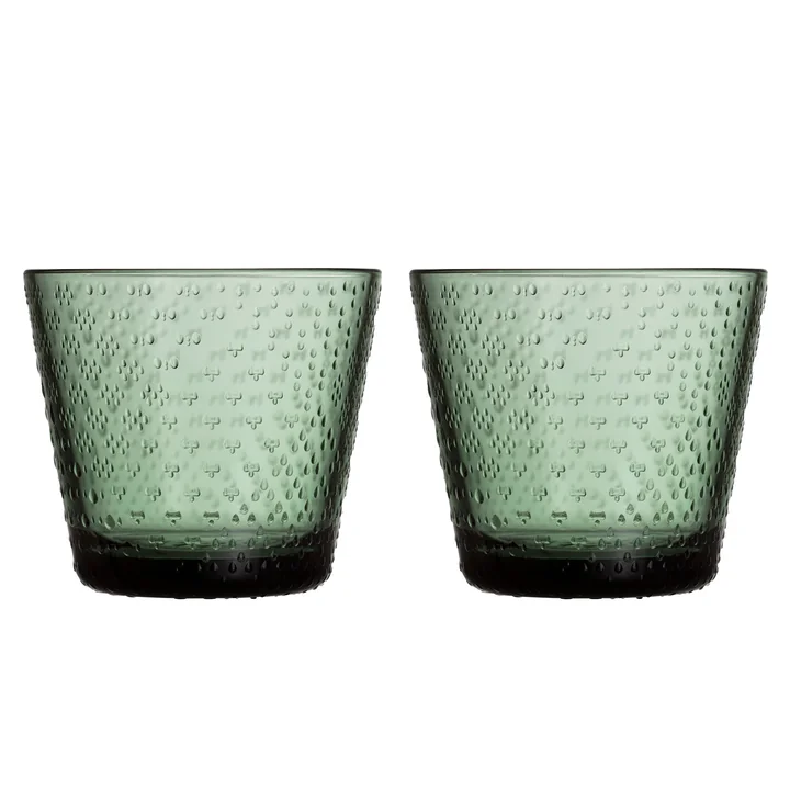 Iittala - Tundra Verre à boire 29 cl, vert sapin (set de 2)