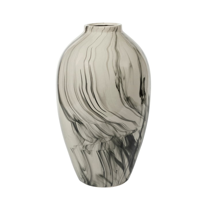 Ingrid Vase, Ø 2 3. 5 cm x H 40 cm, beige / noir de Broste Copenhagen