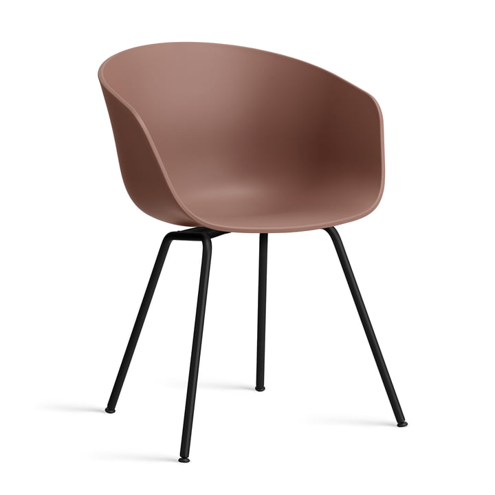 Hay - About A Chair AAC 26 , acier noir / soft brick 2. 0