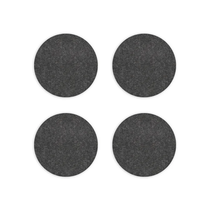 HEY-SIGN-Untersetzer-rund-5-mm-9-cm-graphit-4er-Set