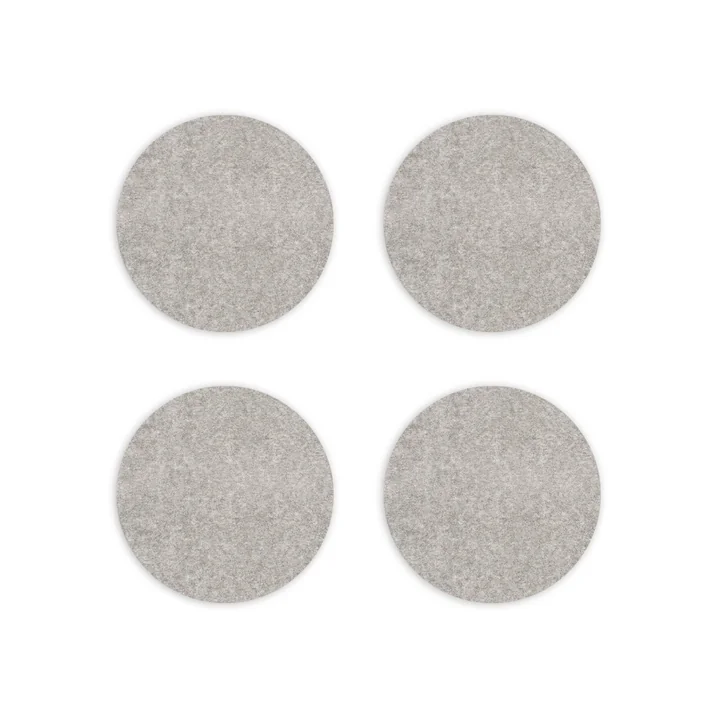 HEY-SIGN-Untersetzer-rund-5-mm-9-cm-hellmeliert-4er-Set