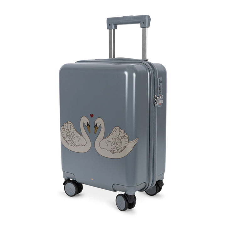 Valise de voyage, swan blue de Konges Sløjd