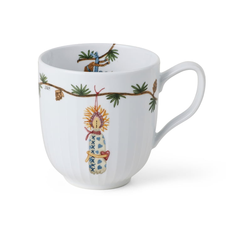 Hammershøi Christmas 2024 Mug avec anse, 33 cl, blanc de Kähler Design