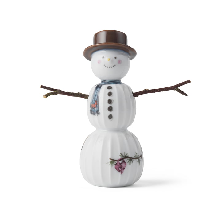 Hammershøi Christmas 2024, Bonhomme de neige H 11,5 cm, blanc de Kähler Design