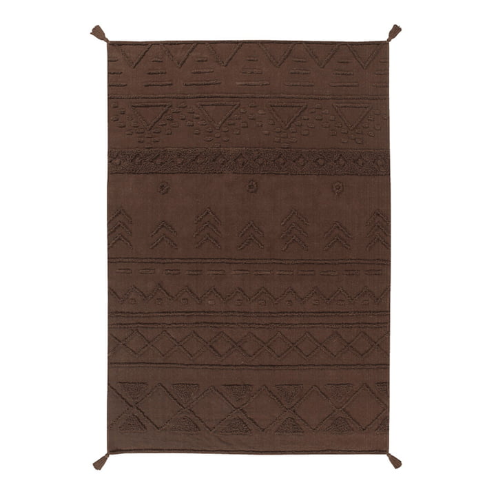 Lorena Canals - Tapis Tribu, 200 cm x 300 cm, marron