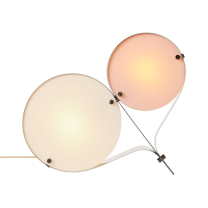 Gubi - Coppia lampe de table, ivory / blush