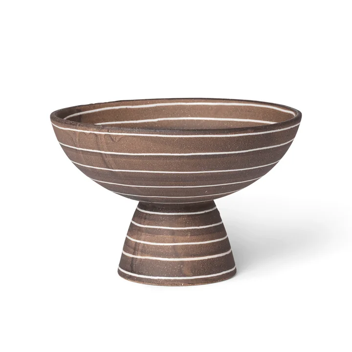 Ferm Living - Brura Bol, coffee / white