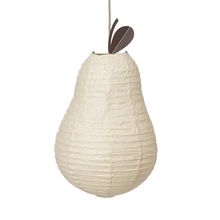 Ferm Living - Pear Abat-jour, Ø 37 cm, naturel