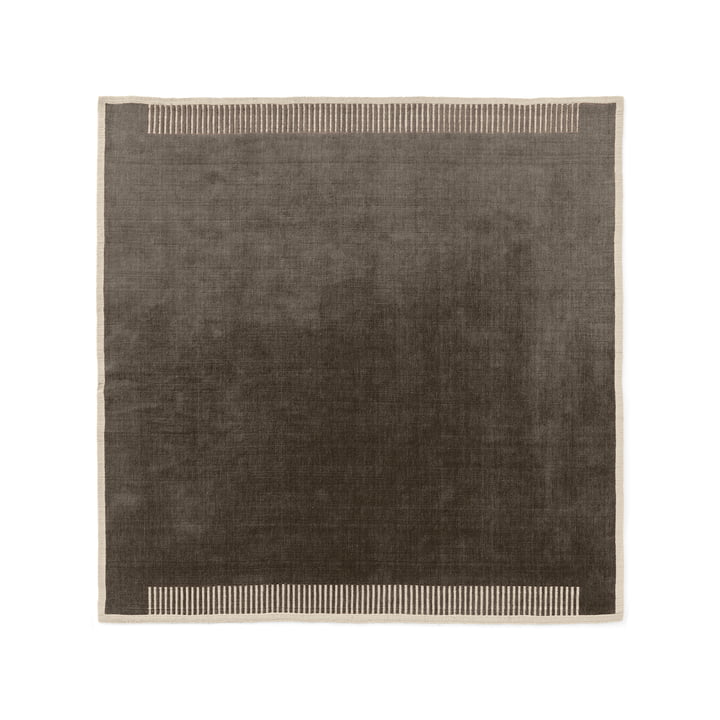 Tapis Duomo, 270 x 270 cm, marbré gris de Audo