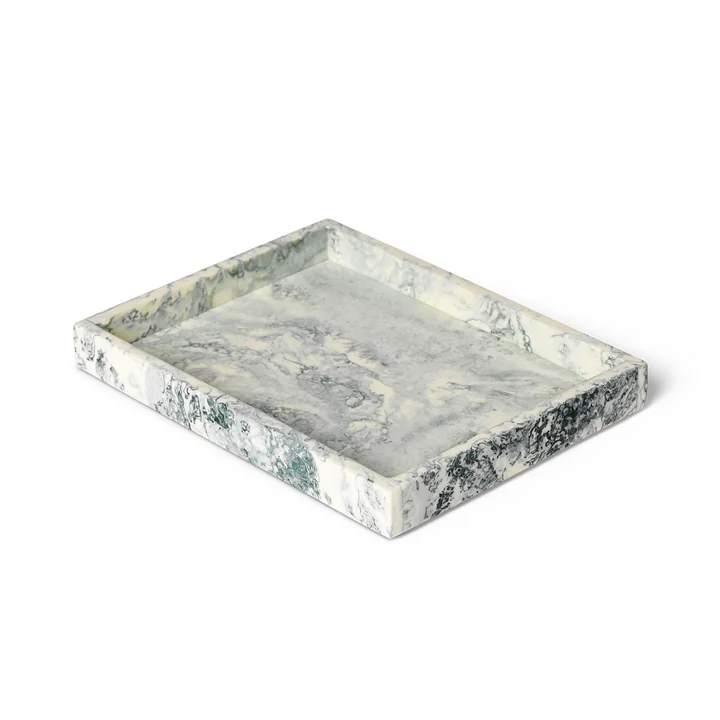 Ferm Living - Mist Plateau, 15 x 20 cm, emerald off-white
