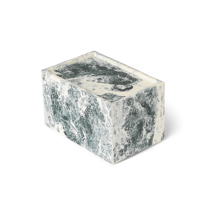 ferm Living - Mist Box, 10 x 15 cm, emerald blanc cassé