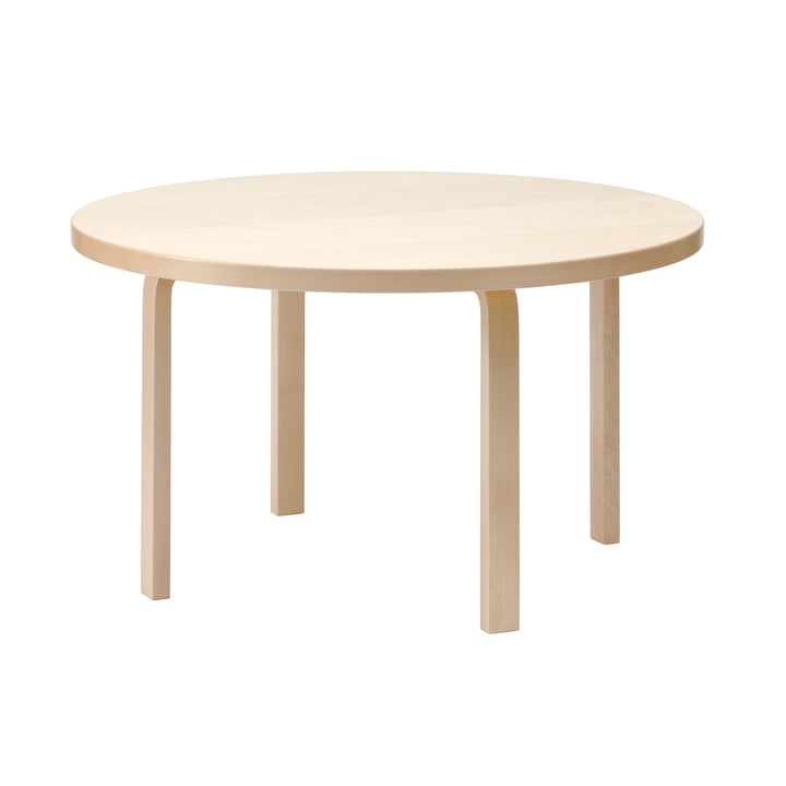 Artek - Aalto Table de salle à manger, Ø 125 cm, bouleau naturel