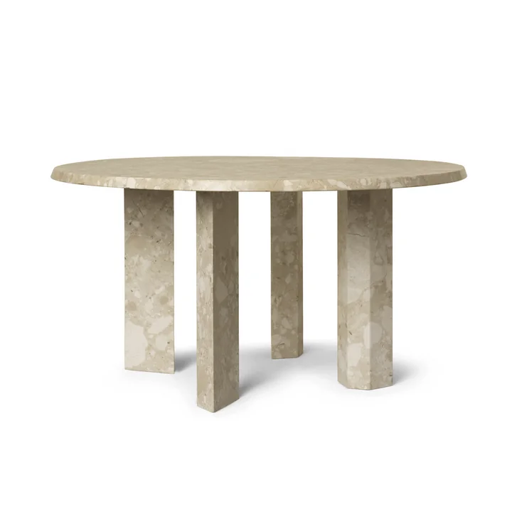 Ferm Living - Taula table basse, H 35 x Ø 67 cm, marbre, sable