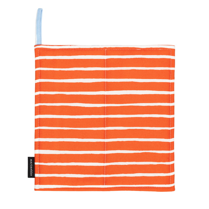 Marimekko - Piccolo manique, orange / blanc
