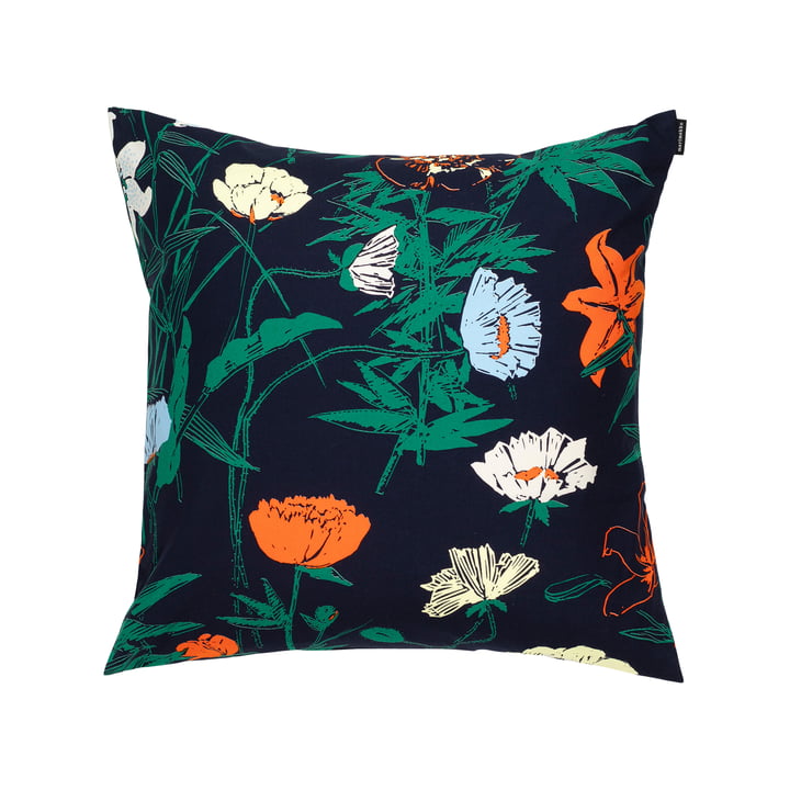 Marimekko - Perenna Taie d'oreiller, 50 x 50 cm, multicolore