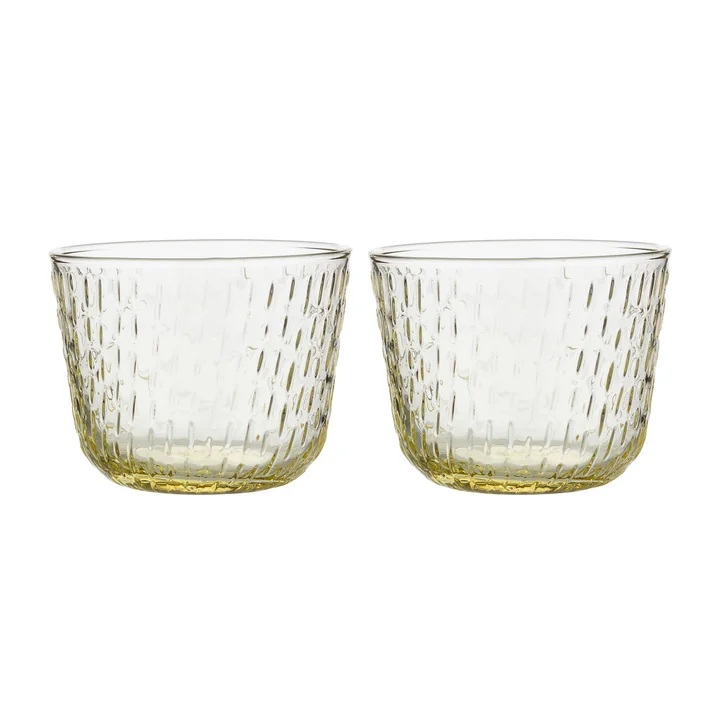 Marimekko - Syksy Verre, 220 ml, pale yellow (set de 2)