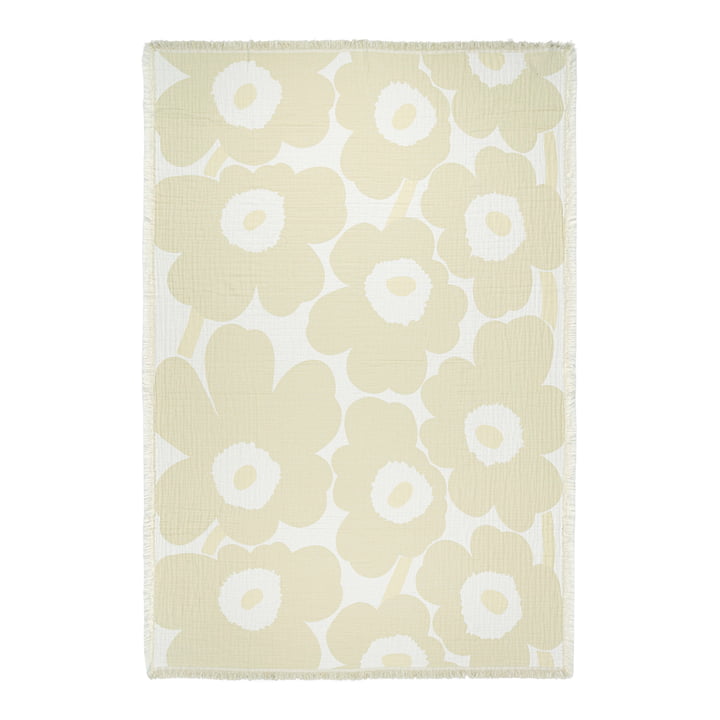 Marimekko - Unikko couverture, 150 x 220 cm, blanc