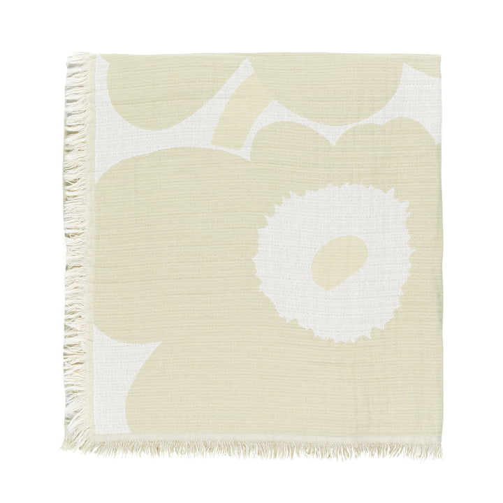 Marimekko - Unikko couverture, 150 x 220 cm, blanc