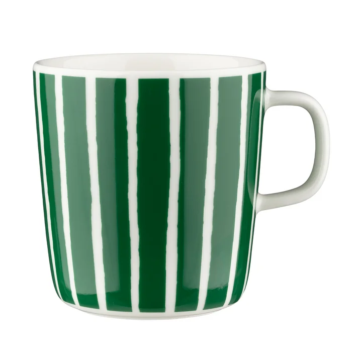 Marimekko - Oiva Piccolo Tasse, 400 ml, blanc / vert