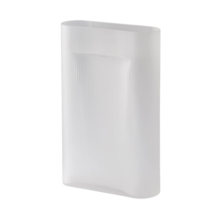 Muuto - Ridge Vase de sol H 48,5 cm, verre, blanc