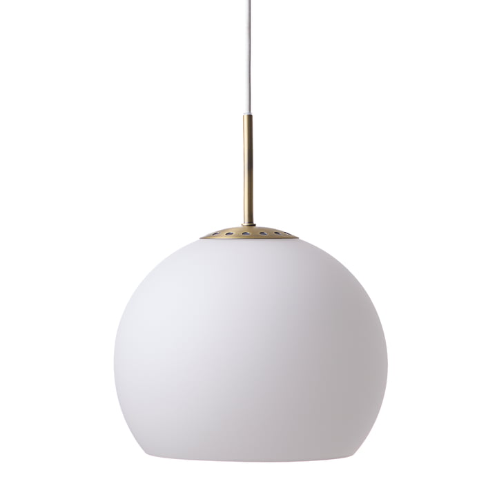 Frandsen - Ball Lampe suspendue verre Ø 25 cm, blanc opalin