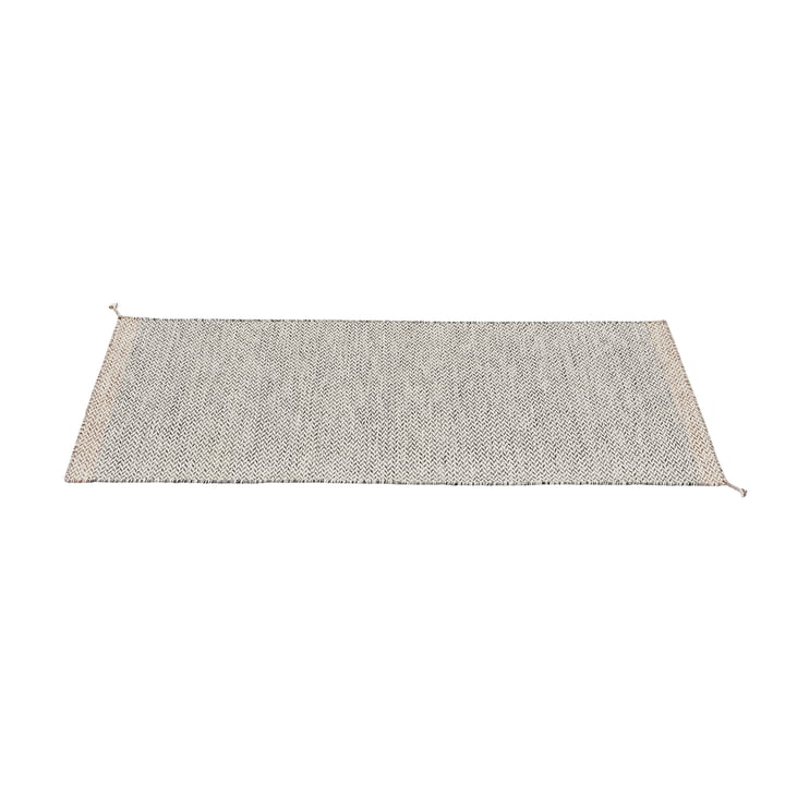 Muuto - Ply Outdoor Tapis de sol 200 x 80 cm, noir / blanc