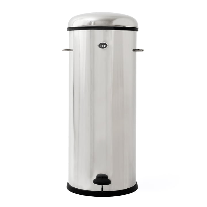 Vipp - 17 Poubelle à pédale, 30 l, inox