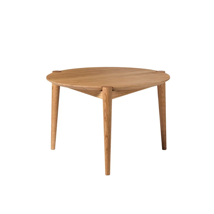 FDB Møbler - D102 Søs Table basse Ø 55 cm, chêne huilé