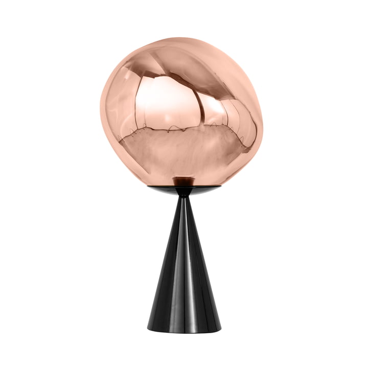 Tom Dixon - Melt Cone Fat LED lampe de table, cuivre / noir