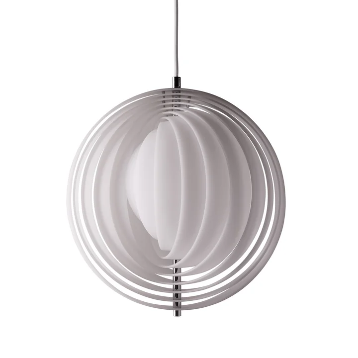 Verpan - Moon Opal Lampe suspendue, Ø 34 cm, blanc opalin