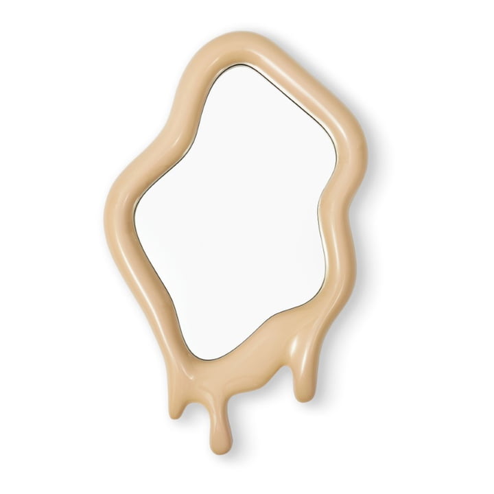 Melting miroir XL, ovale, beige de Pols Potten