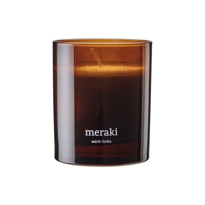 Meraki - Bougie parfumée, Ø 8 cm, Warm tonka