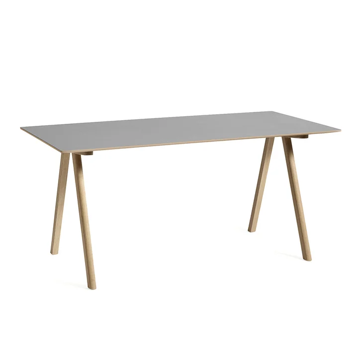 HAY - Copenhague CPH10 2. 0 Table, 160 x 80 cm, chêne laqué / gris