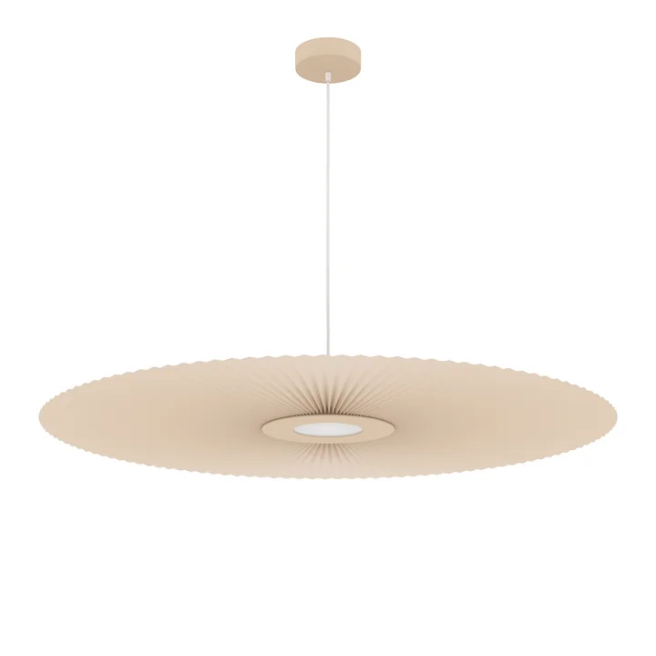 Hartô - Suspension Carmen LED light L, Ø 120 cm, sable doré (RAL 1015)