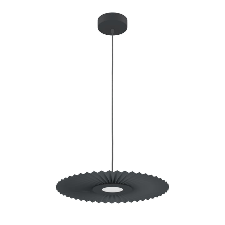 Hartô - Suspension Carmen LED light S, Ø 50 cm, slate grey (RAL 7016)