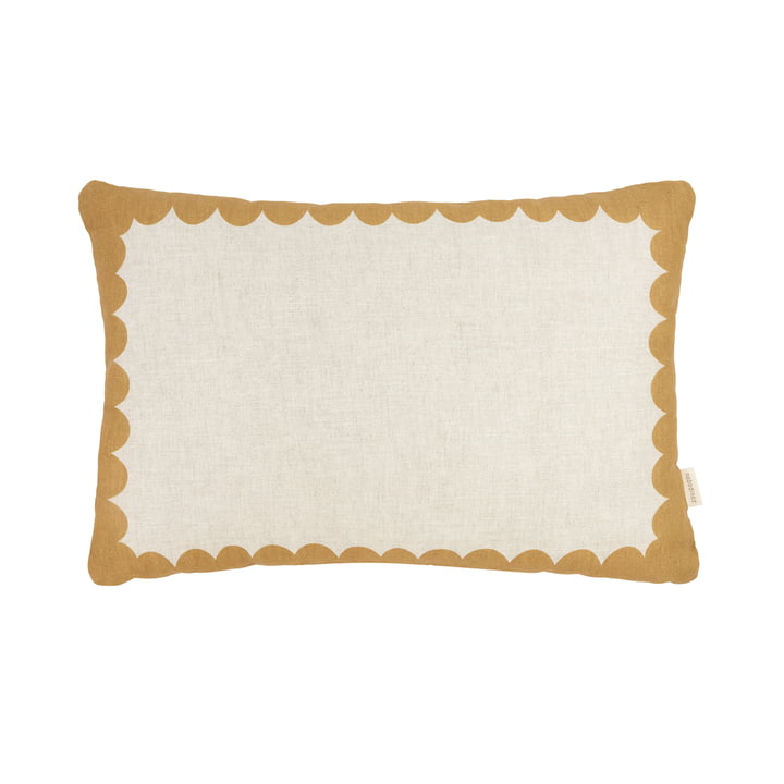 Nobodinoz - Vibes Coussin L, 45 x 30 cm, moutarde