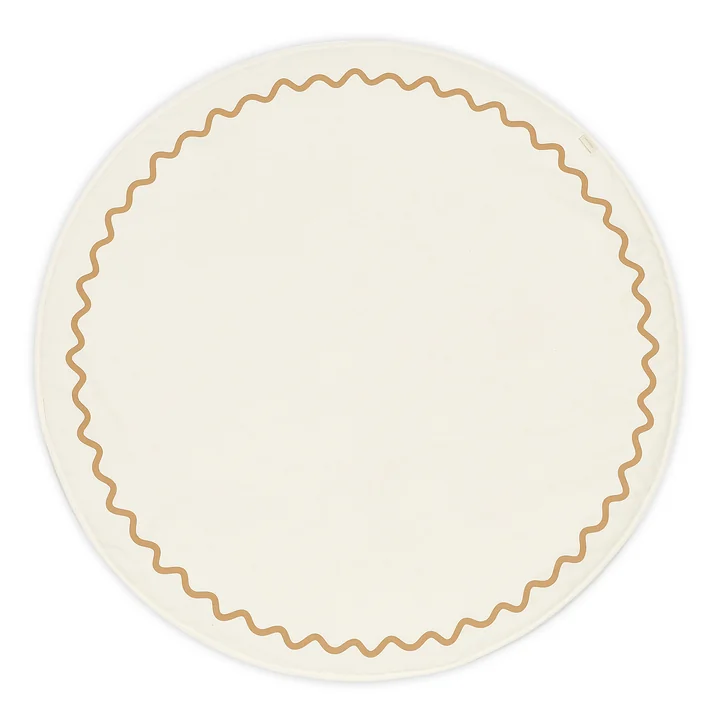 Nobodinoz - Vibes Tapis de jeu, Ø 105 cm, ocre