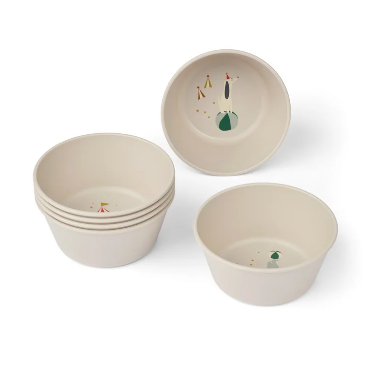 LIEWOOD - Cees coupe, Circus, sandy (set de 6)